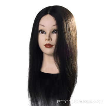 Mannequin heads, used in beauty school and beauty university for training and examination